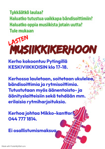 Musiikkikerhon mainos