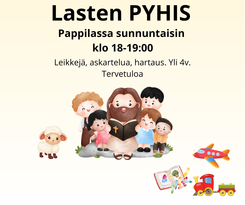 Lasten Pyhis pappilassa sunnuntaisin klo 18-18.45